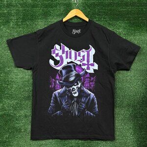 Ghost Papa V Perpetua Top Hat Heavy Metal Band T-Shirt Size Large